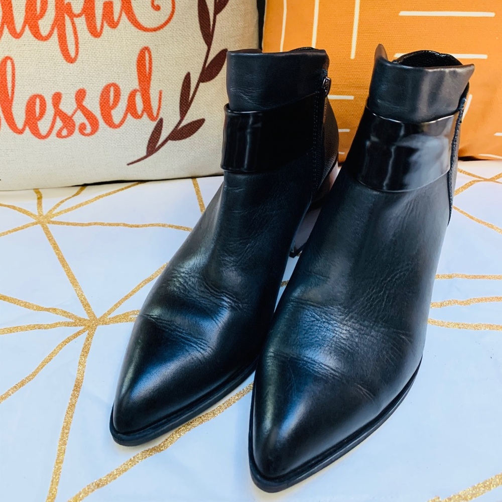 Circus By Sam Edelman Bronze Block Heel Booties